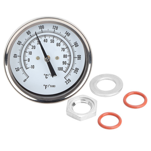Brew Thermometer, Dial Thermometer,Weldless Bi Metal Thermometer Kit for Homebrew Beer and Wine Thermometer, Brew Thermometer, Dial Thermometer,Weldless Bi mBimetal Thermometer Kit Brewing Th