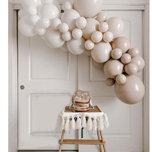 Boho Balloon Garland Arch Kit - Double-Stuffed Balloons Garland, Neutral Balloon for Birthday Baby Shower Decoration Boho Balloon Garland Arch Kit - Double-Stuffed Balloons Garland, Neutral Balloon for Birthday Baby Shower Decoration