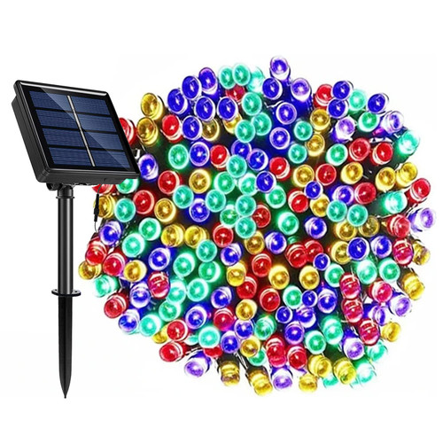 LACHARM Solar Christmas Lights Outdoor Waterproof, 200 LED 72 ft Solar String Lights Multicolor, 8 Modes Solar Twinkle Lights for Garden Yard Tree Party Patio Fence Holiday Wedding Decoration LACHARM Solar Christmas Lights Outdoor Waterproof, 200 LED 72 ft Solar String Lights Multicolor, 8 Modes Solar Twinkle Lights for Garden Yard Tree Party Patio Fence Holiday Wedding Decoration