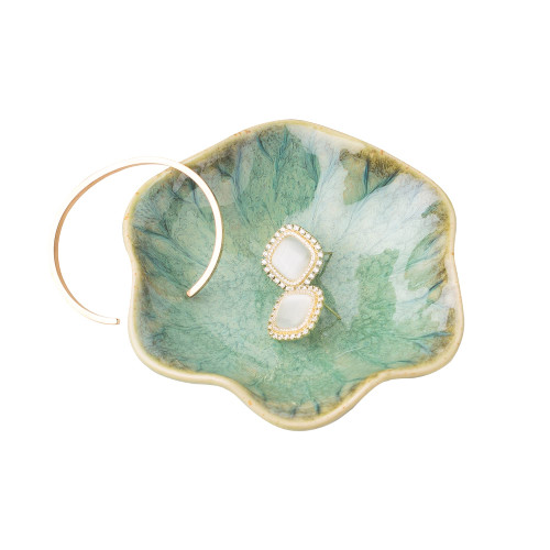 Mecaikru Ring Dish, Ceramic Trinket Tray, Small Dish for jJewelry, Key Bowl, Ring Tray for Jewelry,Gifts for Friends Sisters Daughter Mother