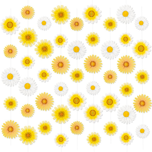 Daisy Groovy Boho Party Decorations - 9pcs Daisy Garland Kit Hanging Flower Banners for Baby Shower Birthday One Two Groovy Hippie Party Favors Home Classroom Decor Daisy Groovy Boho Party Decorations - 9pcs Daisy Garland Kit Hanging Flower Banners for Baby Shower Birthday One Two Groovy Hippie Party Favors Home Classroom Decor
