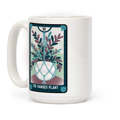 LookHUMAN The Hanged Plant White 15 Ounce Ceramic Coffee Mug LookHUMAN The Hanged Plant White 15 Ounce Ceramic Coffee Mug
