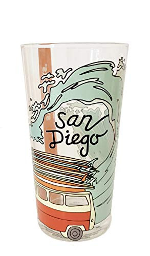 Starbucks San Diego California Glass Cup 19 Oz