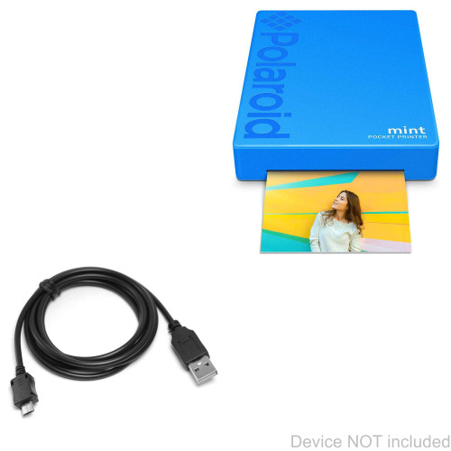BoxWave Cable Compatible with Polaroid Mint Camera & Printer - DirectSync Cable, Durable Charge and Sync Cable for Polaroid Mint Camera & Printer