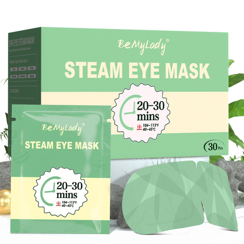 BeMyLady Steam Eye Mask for Dry Eyes, Disposable Heated Eye Mask,Warm Eye Compress for Dark Circles, Spa Eye Mask for Puffy Eyes Mask,Moist Self Heating Pads for Tired Eyes