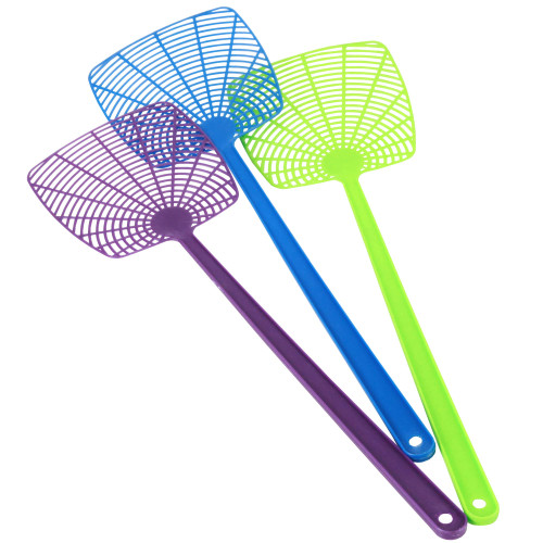 Chef Craft Select Fly Swatter Set, 18 inch 3 piece set, Purple/Green/Blue (Model: 21041)