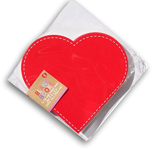 Heart Shaped Blank Books - 8 Ct