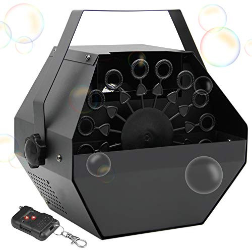 FORUP Portable Bubble Machine, Professional Automatic Bubble Maker with High Output for Outdoor/Indoor Use, Wireless Remote Control