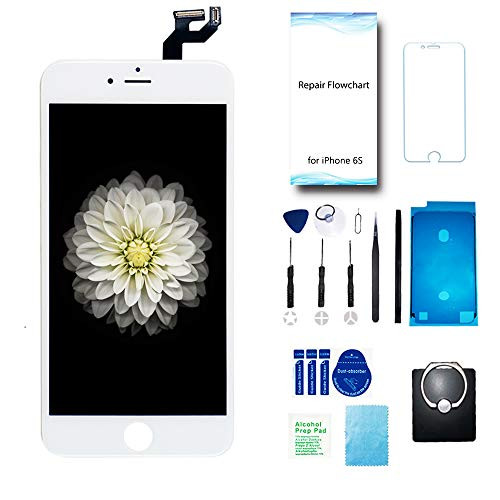 VANYUST for iPhone 6s Screen Replacement, LCD Display Touch Screen Digitizer Assembly with Frame Adhesive Sticker Compatible for iPhone 6s 4.7 inch White