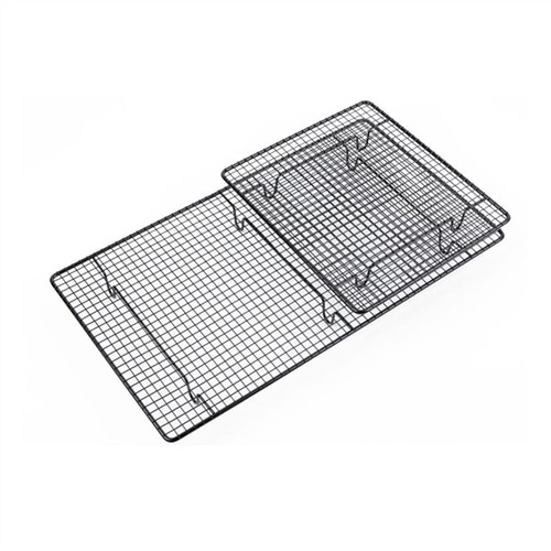 KAIWU Cooling Rack Stainless Steel Cooling Rack Barbed Wire Cake Food Rack Oven Safe Kitchen Baking Pizza Bread BBQ Rack Shelf (Color : 02, Size : 46 * 26cm)