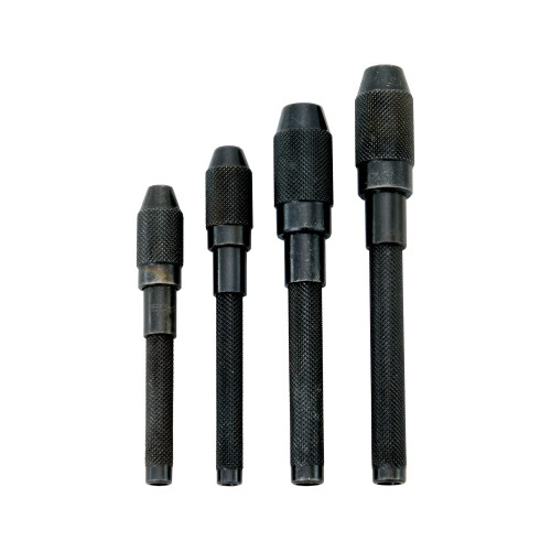 Eclipse Professional Tools 120 Set of 4 Pin Vises (121, 122, 123, 124), Black