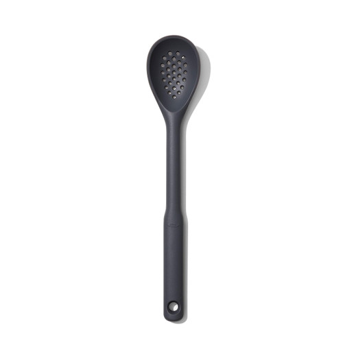 OXO Good Grips Silicone Slotted Spoon, us:one size, Peppercorn OXO Good Grips Silicone Slotted Spoon, us:one size, Peppercorn