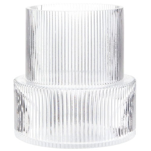 YANWE1 Clear Glass Vase, Ribbed Vase, Fluted Glass Vase, Flower Vase, Modern Vase for Centerpiece, Ribbed Glass Vase for Living Room, Dining Table, Entryway, Mantle, Shelf, Wedding, Office, 7.5 Inches YANWE1 Clear Glass Vase, Ribbed Vase, Fluted Glass Vase, Flower Vase, Modern Vase for Centerpiece, Ribbed Glass Vase for Living Room, Dining Table, Entryway, Mantle, Shelf, Wedding, Office, 7.5 Inches
