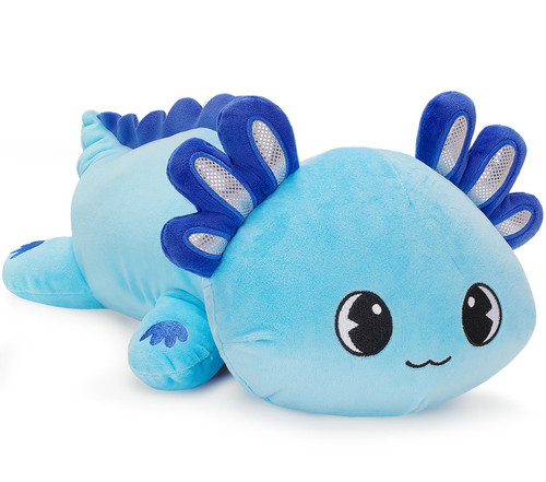 Officygnet Axolotl Plush, 13" Soft Stuffed Animal Plush Toy, Cute Axolotl Plush Pillow, Kawaii Plushies Dolls for Kids, Blue Axolotl Gift for Girls Boys Officygnet Axolotl Plush, 13" Soft Stuffed Animal Plush Toy, Cute Axolotl Plush Pillow, Kawaii Plushies Dolls for Kids, Blue Axolotl Gift for Girls Boys