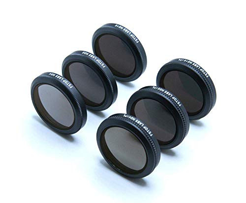Lens Filters for Use with DJI Mavic 2 Zoom 4K Camera Lens Multicoated Filters Pack Accessories (6 Pack) ND4, ND8, ND16, ND4/CPL, ND8/CPL, ND16/CPL