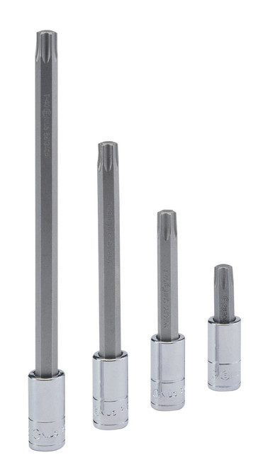 Genius Tools 1/4" Dr. T-40 Star Bit Socket, 45mmL - 208+6140