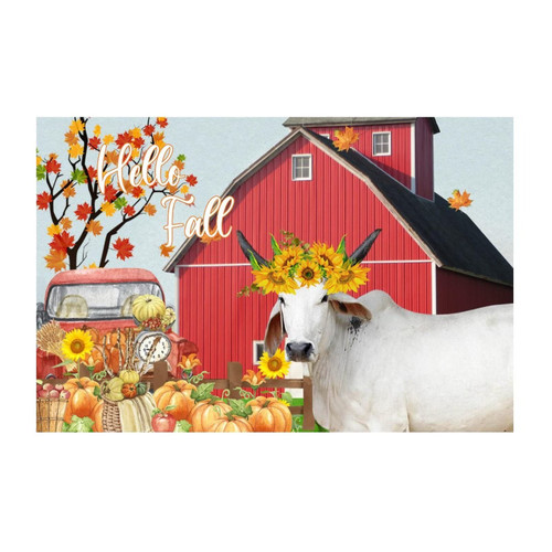 Hello Fall Teen Room Home Decor Wall Art Murals Cow Farm Art Rural Cattle Removable Home Decals for Sofa Kids Room Family Outdoors Vinyl Hello Fall Teen Room Home Decor Wall Art Murals Cow Farm Art Rural Cattle Removable Home Decals for Sofa Kids Room Family Outdoors Vinyl