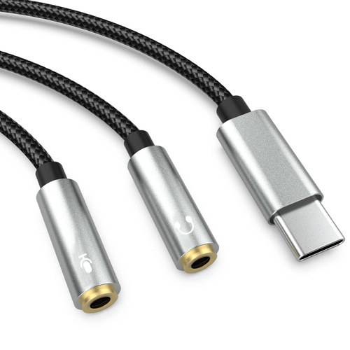 Alitutumao USB C to 3.5mm Aux Audio Headphone Splitter, USB C to Dual 3.5mm Aux Headphone Jack Adapter Compatible with Samsung S23 S22 S21 Note 20 Ultra S20, Google Pixel 2/3/4 XL Alitutumao USB C to 3.5mm Aux Audio Headphone Splitter, USB C to Dual 3.5mm Aux Headphone Jack Adapter Compatible with Samsung S23 S22 S21 Note 20 Ultra S20, Google Pixel 2/3/4 XL