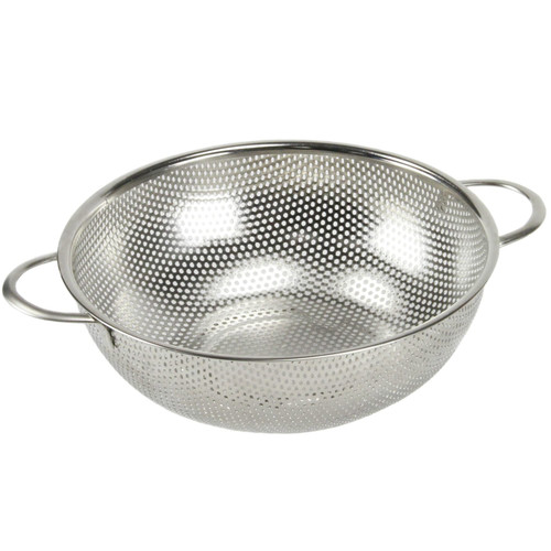 Chef Craft Select Microperforated Colander, 2.5 quart, Stainless Steel