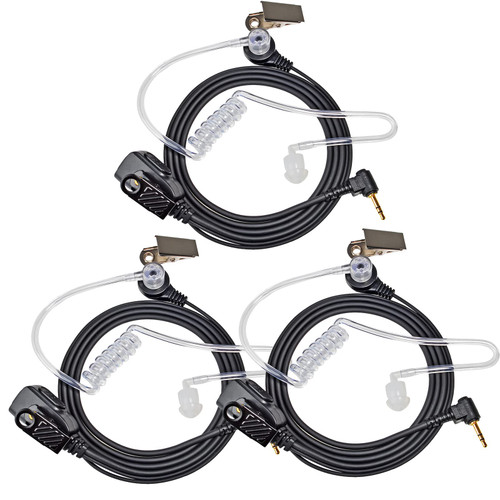 Walkie Talkie Earpiece for Motorola Talkabout Radio T800 T600 T460, Two Way Radio Headset Ear Piece with Mic and Clear Acoustic Coil Tube for Talkabout T200 T400 T500 T465 T260, Pack of 3