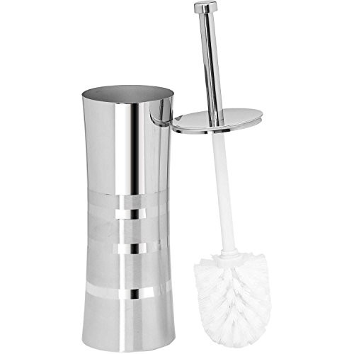 Bath Bliss Stainless Steel Holder in Two Tone Toilet Brush