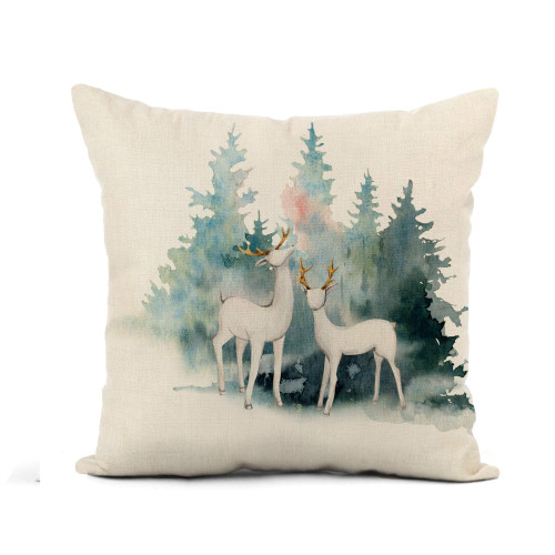 Awowee Flax Throw Pillow Cover Winter Watercolor Christmas and New Year on Tree Snow 18x18 Inches Pillowcase Home Decor Square Cotton Linen Pillow Case Cushion Cover Awowee Flax Throw Pillow Cover Winter Watercolor Christmas and New Year on Tree Snow 18x18 Inches Pillowcase Home Decor Square Cotton Linen Pillow Case Cushion Cover