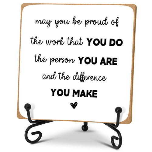 Home Office Desk Decor Wood Plaque with Stand, Coworker Gifts For Women Men Retirement Gifts Going Away Gift Leaving Gifts For Coworker Boss Leader Colleague Friends -A26 Home Office Desk Decor Wood Plaque with Stand, Coworker Gifts For Women Men Retirement Gifts Going Away Gift Leaving Gifts For Coworker Boss Leader Colleague Friends -A26