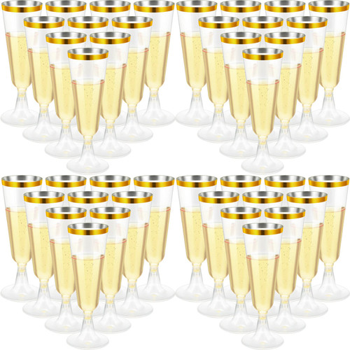 150 Pcs Champagne Flutes Plastic Champagne Glasses Clear Disposable Champagne Flutes Crystal Champagne Flutes Plastic Wine Glasses Plastic for Wedding Toasting Flutes Party Cocktail Cups (Gold) 150 Pcs Champagne Flutes Plastic Champagne Glasses Clear Disposable Champagne Flutes Crystal Champagne Flutes Plastic Wine Glasses Plastic for Wedding Toasting Flutes Party Cocktail Cups (Gold)