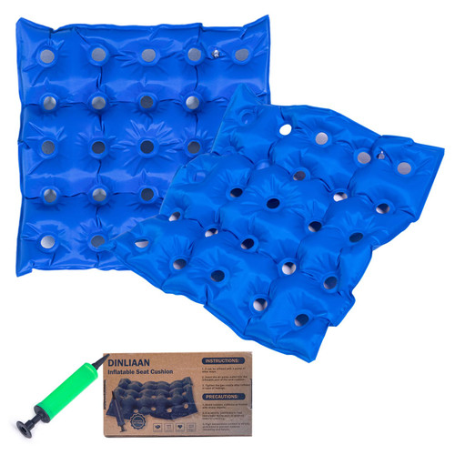 DINLIAAN 2 Pack Waffle Seat Cushion for Pressure Sores Waffle Cushion 17"x17" Wheelchair for Pressure Relief Inflatable Seat Cushion for Airplane Waffle Air Cushion DINLIAAN 2 Pack Waffle Seat Cushion for Pressure Sores Waffle Cushion 17"x17" Wheelchair for Pressure Relief Inflatable Seat Cushion for Airplane Waffle Air Cushion