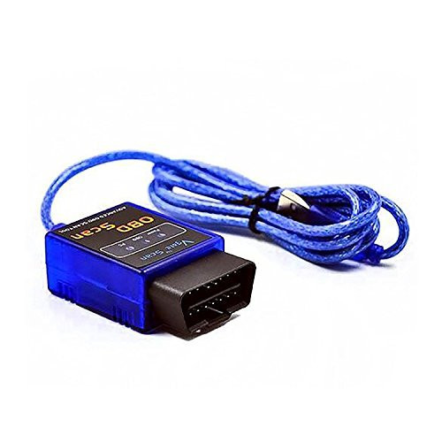 VDIAGTOOL Mini ELM327 V1.5 ODB2 Vgate OBDII Car Code Scanner Blue Diagnostic Tool USB with Cable