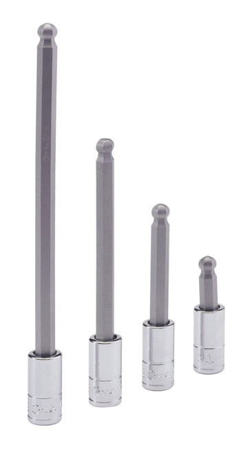Genius Tools 1/4" Dr. 5mm Wobble Hex Bit Socket, 100mmL - 208+4535