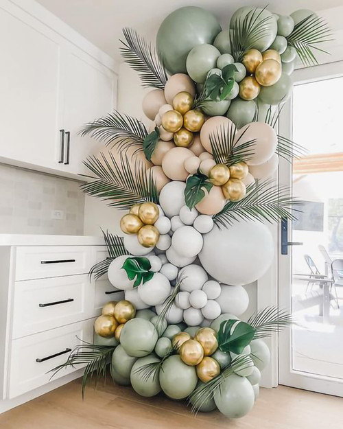 Woaipati Retro Avocado Green Balloon Garland Arch Kit Baby Blue Balloons Olive Balloon and Gold Metallic Chrome Latex Balloons Set for Wedding Birthday Balloons Baby Shower Decorations Woaipati Retro Avocado Green Balloon Garland Arch Kit Baby Blue Balloons Olive Balloon and Gold Metallic Chrome Latex Balloons Set for Wedding Birthday Balloons Baby Shower Decorations