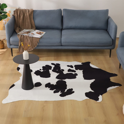 KASENTEX Cow Print Area Rug, Country Western Rugs, Cute Animal Printed Carpet Floor Mat for Bedroom Living Room Home Decor, Brown 5.2ft x 6.2ft KASENTEX Cow Print Area Rug, Country Western Rugs, Cute Animal Printed Carpet Floor Mat for Bedroom Living Room Home Decor, Brown 5.2ft x 6.2ft