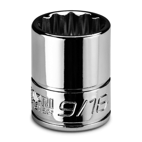 Capri Tools 9/16 in. Shallow Socket, 1/4 in. Drive, 12-point, SAE