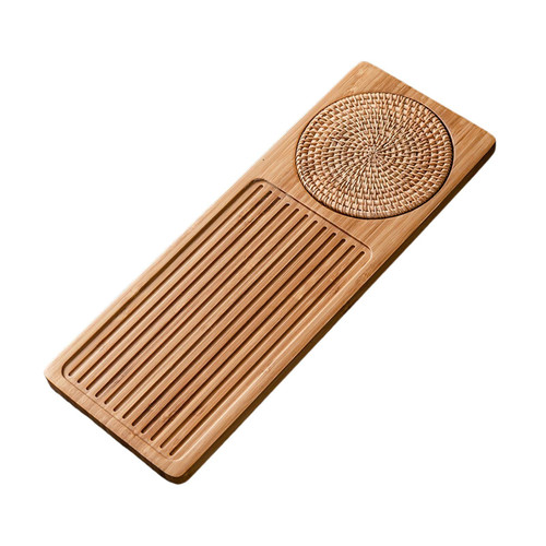 Bamboo Chinese Tea Serving Tray, Japanese Tea Serving Tray Vintage Rustic Style Tea Serving Tray,Chinese Tea Table Serving, Wood L