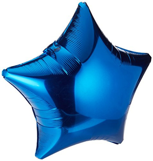Anagram International Star-Flat-Balloon, 19", Dark Blue Anagram International Star-Flat-Balloon, 19", Dark Blue