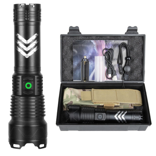 Alicegirl Rechargeable LED Flashlight High Lumen, 250000 Lumens Super Bright Powerful Flashlights, 5000mAh High Capacity, 5 Modes & Zoomable & Waterproof Handheld Flash Light for Camping Emergencies Alicegirl Rechargeable LED Flashlight High Lumen, 250000 Lumens Super Bright Powerful Flashlights, 5000mAh High Capacity, 5 Modes & Zoomable & Waterproof Handheld Flash Light for Camping Emergencies