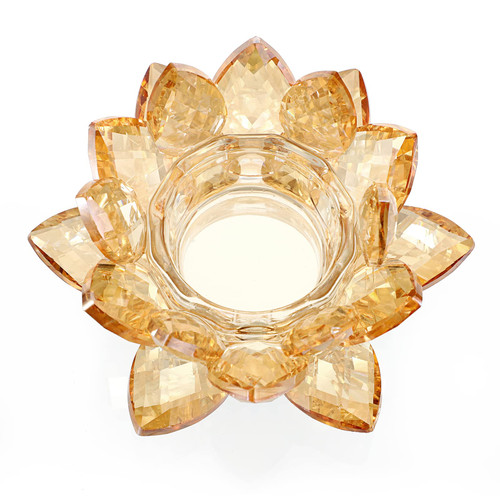 OwnMy Crystal Lotus Flower Tea Light Holder Lotus Petals Votive Candle Holder, Crystal Lotus Tealight Candle Stand Lotus Dappen Dish Lotus Candle Lamp for Table Centerpiece Wedding (Champagne Gold) OwnMy Crystal Lotus Flower Tea Light Holder Lotus Petals Votive Candle Holder, Crystal Lotus Tealight Candle Stand Lotus Dappen Dish Lotus Candle Lamp for Table Centerpiece Wedding (Champagne Gold)