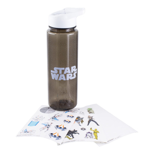 Paladone Star Wars Stickers Water Bottle, One Size, Multicolor