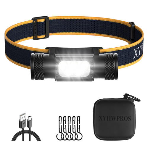 XYHWPROS Headlamp Rechargeable,1100 Lumens Bright LED Headlamp,9 Modes IP66 Waterproof Head Lamp Bright Headlamps for Adult Outdoor Running Hiking(Black) XYHWPROS Headlamp Rechargeable,1100 Lumens Bright LED Headlamp,9 Modes IP66 Waterproof Head Lamp Bright Headlamps for Adult Outdoor Running Hiking(Black)