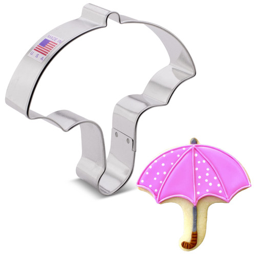 Umbrella Cookie Cutter, 4" made in USA by Ann Clark