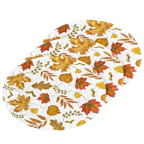 Autumn Leaves Scrub Sponge Kitchen Washing Dishes Cleaning Sponges Maple Leaf Non Scratch Sponge for Dish Countertops Sinks Floors Showers Tile Sinks, 3 Pack