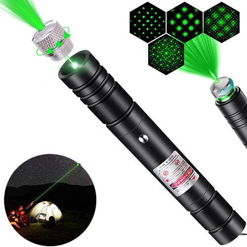Green Laser Pointer High Power, Green High Power Laser Pointer Long Range Laser Light Pointer USB Rechargeable Green Strong Laser Pointer Pen for Presentations Teaching Hunting Outdoor Laser Pointer