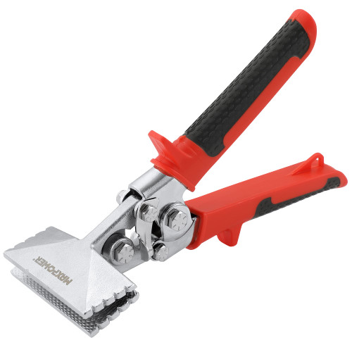 MAXPOWER Sheet Metal Bender, 3-Inch Straight Jaw Metal Bender Hand Seamer for Bending and Flattening Metal, Sheet Metal Bending Tool with Ergonomic Handle