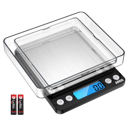 Olipiter Digital Kitchen Scale, 3kg/0.1g Digital Food Scale, Pocket Cooking Scale, Mini Electronic Jewelry Scale,Tare & PCS Functions, Back-Lit LCD Display, Black Olipiter Digital Kitchen Scale, 3kg/0.1g Digital Food Scale, Pocket Cooking Scale, Mini Electronic Jewelry Scale,Tare & PCS Functions, Back-Lit LCD Display, Black