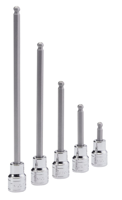 Genius Tools 3/8" Dr. 8mm Wobble Hex Bit Socket, 50mmL - 310+4148