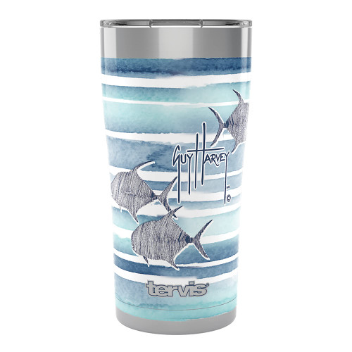 Tervis Guy Harvey-Freeswim Fish Insulated Tumbler, 20oz Legacy, Stainless Steel