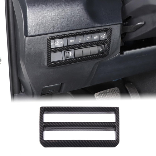 Aunginsy Car Headlight Switch Button Frame Cover Trim Compatible with Toyota Tundra/Sequoia 2022-2023 Car Headlight Switch Trim Frame Headlight Switch Button Decorative Frame Cover ABS Accessories