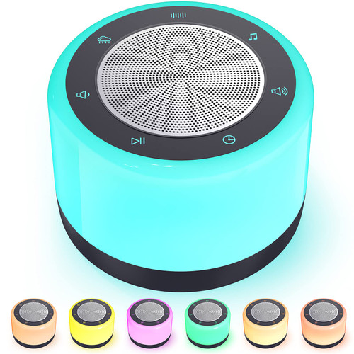 White Noise Machine for Sleeping Baby Kids, Sound Machine Baby with Night Light, 16 Sounds