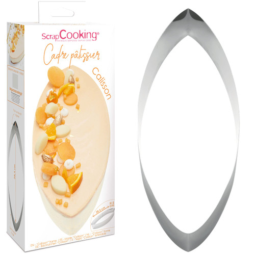 ScrapCooking 1908 Stainless Steel Pastry Frame 28 cm Circle Baking Mould for Cakes, Pies, Starters & Desserts